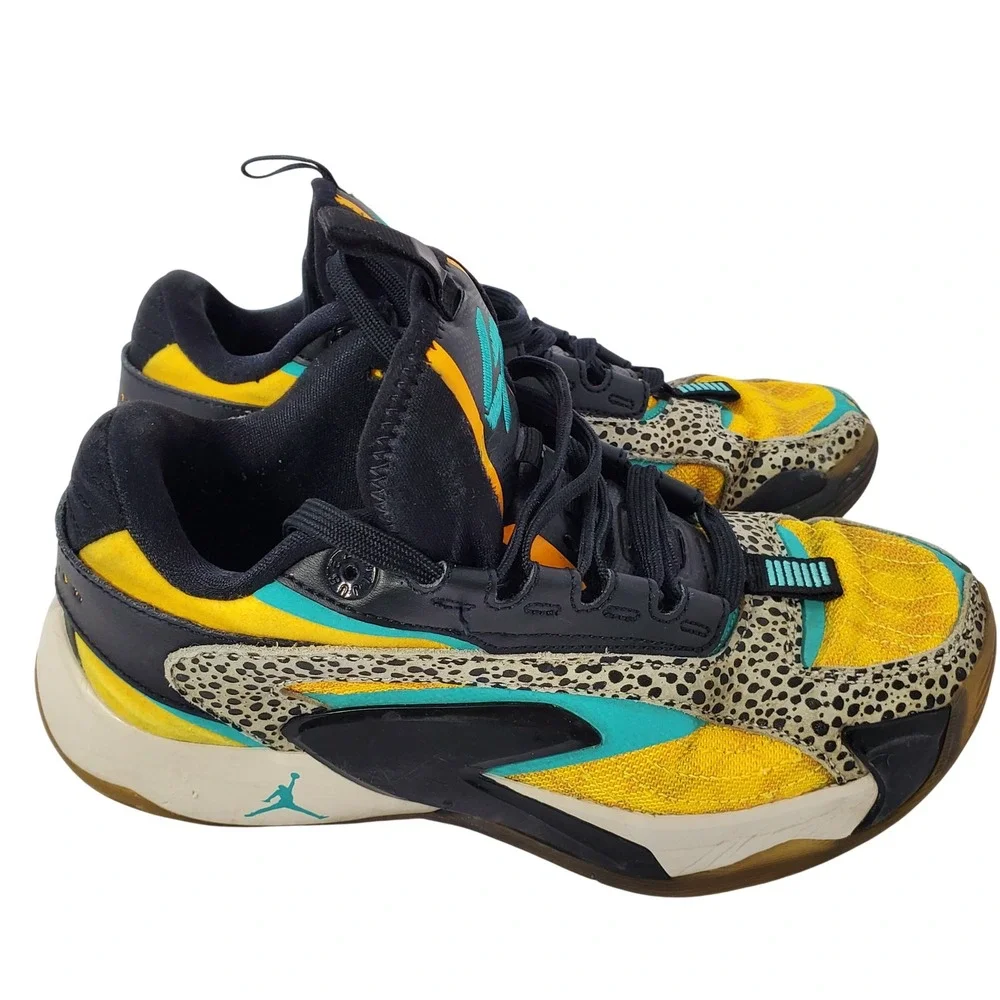 Jordan Zion 3 SE GS Citron Pulse Cheetah Basketball Shoes FQ9045-800 Mens 5.5Y